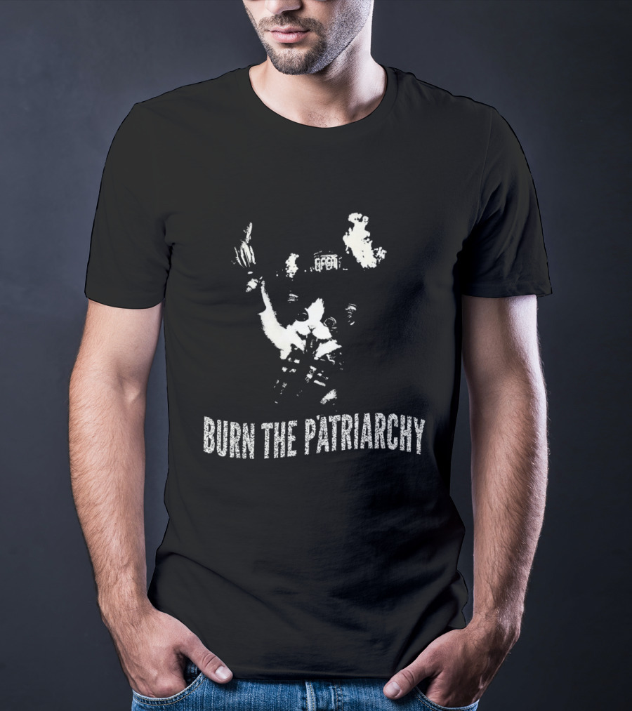 Cat Burn The Patriarchy Uplift Feminism Revolution Empowerment T-Shirt