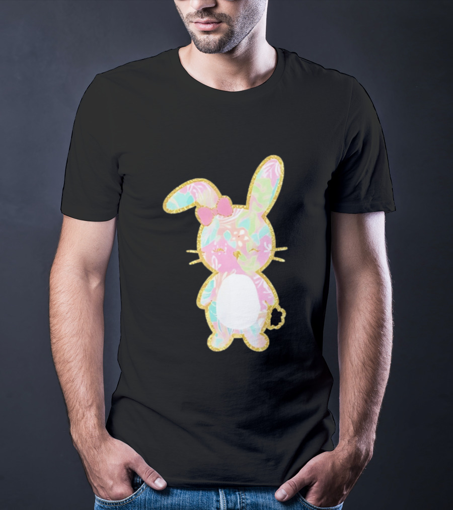 Palm Beach Pastel Preppy Bunny Easter Aesthetic T-Shirt