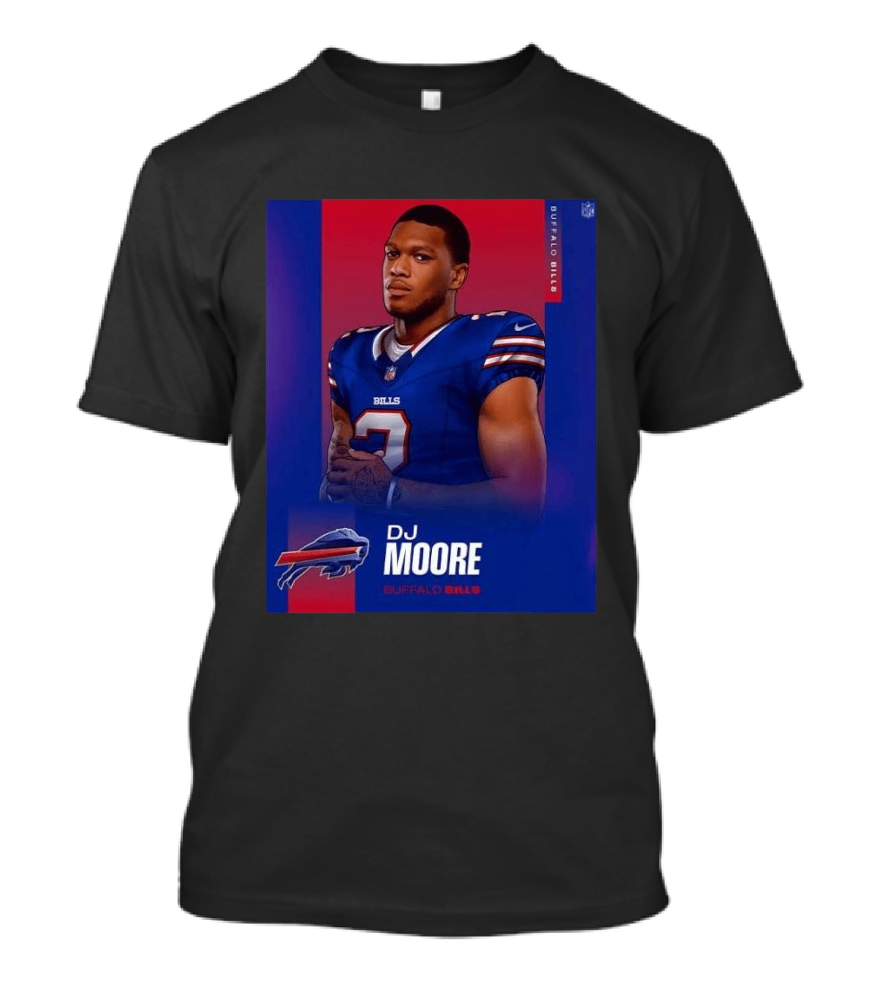 DJ Moore Buffalo Bills 2026 NFL Team Edition T-Shirt