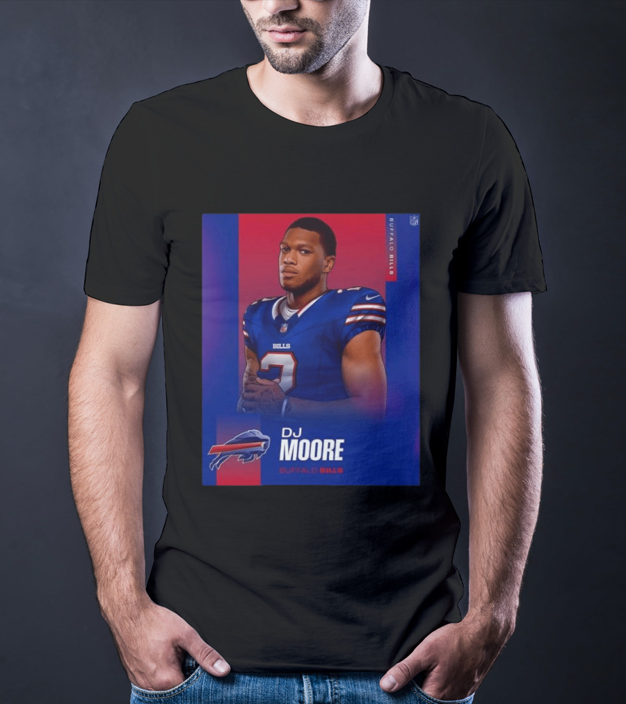 DJ Moore Buffalo Bills 2026 NFL Team Edition T-Shirt