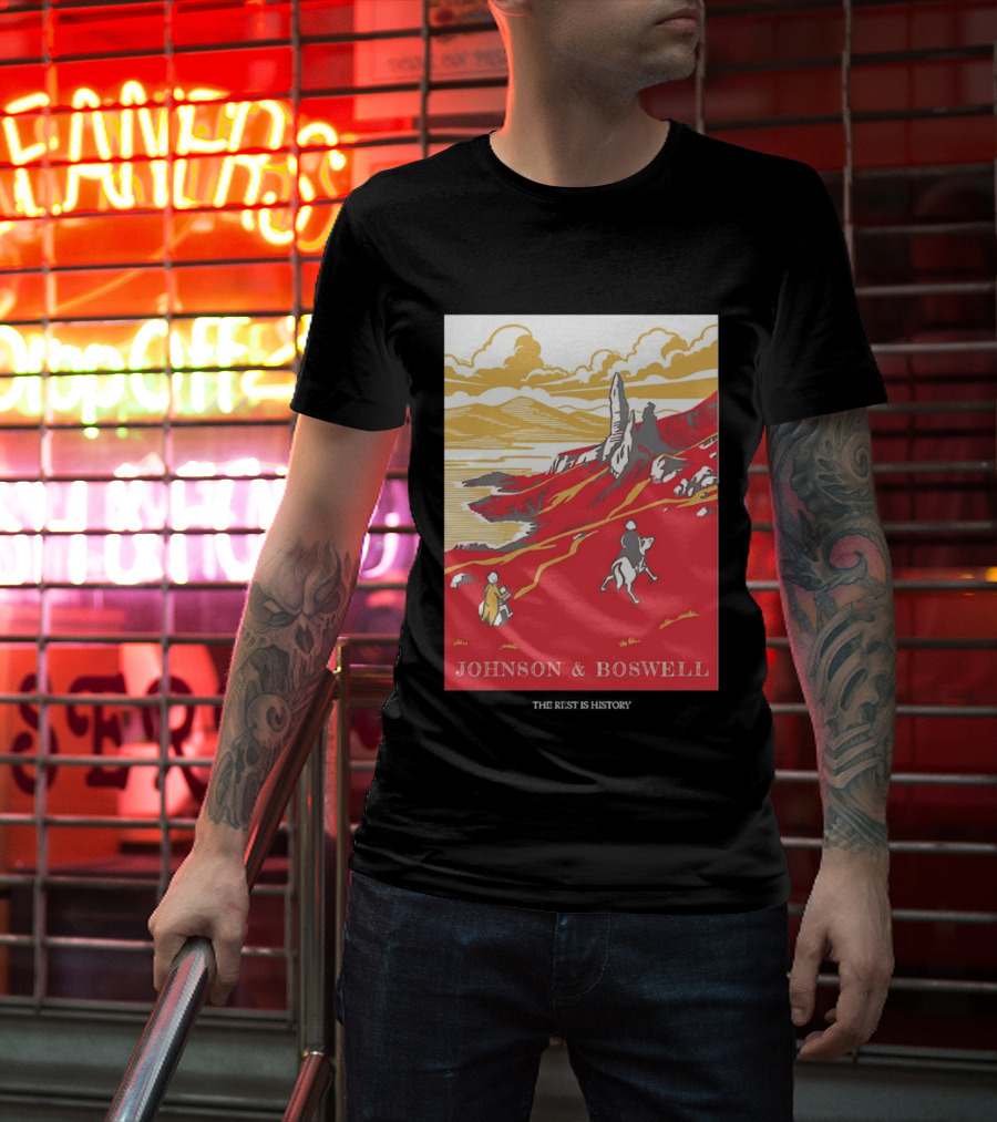 Johnson And Boswell Journey Through Red Landscape And History T-Shirt