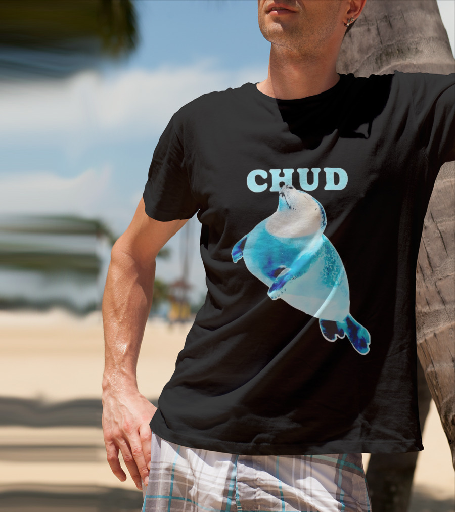 CHUD Seal Floating In Blue Water T-Shirt