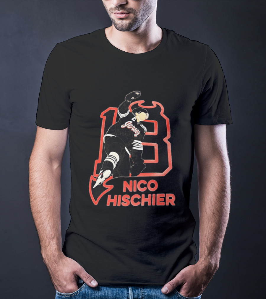 Nico Hischier New Jersey Devils Hockey T-Shirt