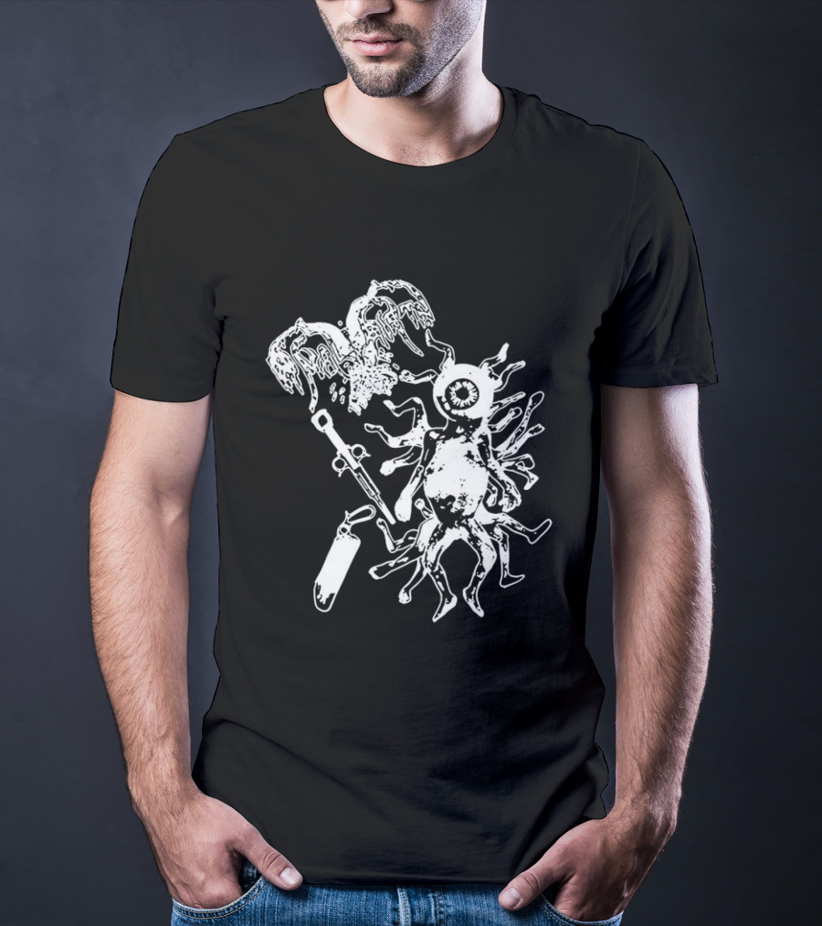 Anal Birth Fetal Abominations Alien Creature Art Horror T-Shirt