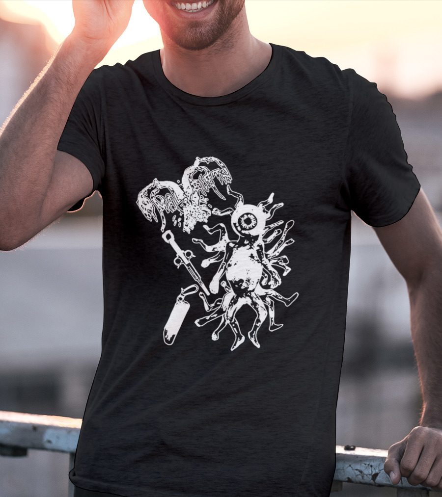 Anal Birth Fetal Abominations Alien Creature Art Horror T-Shirt