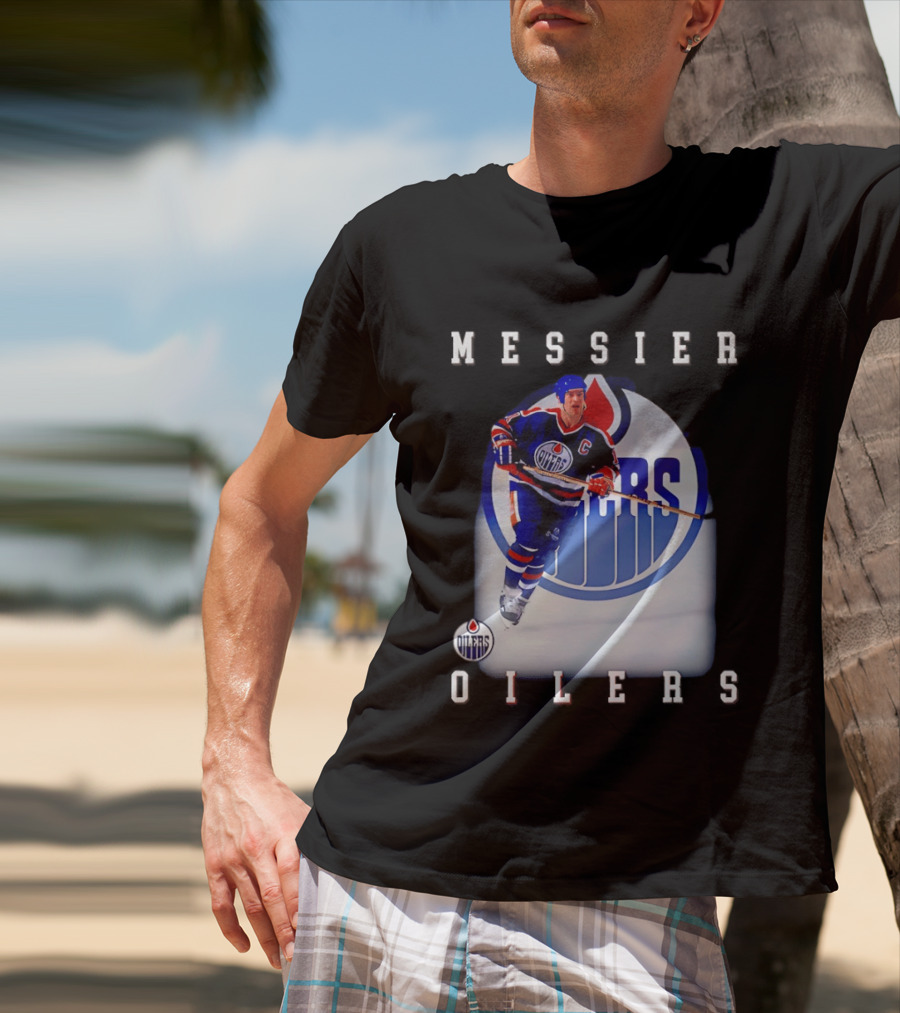 Edmonton Oilers Mark Messier Legendary Hockey Player Iconic Team Legacy T-Shirt