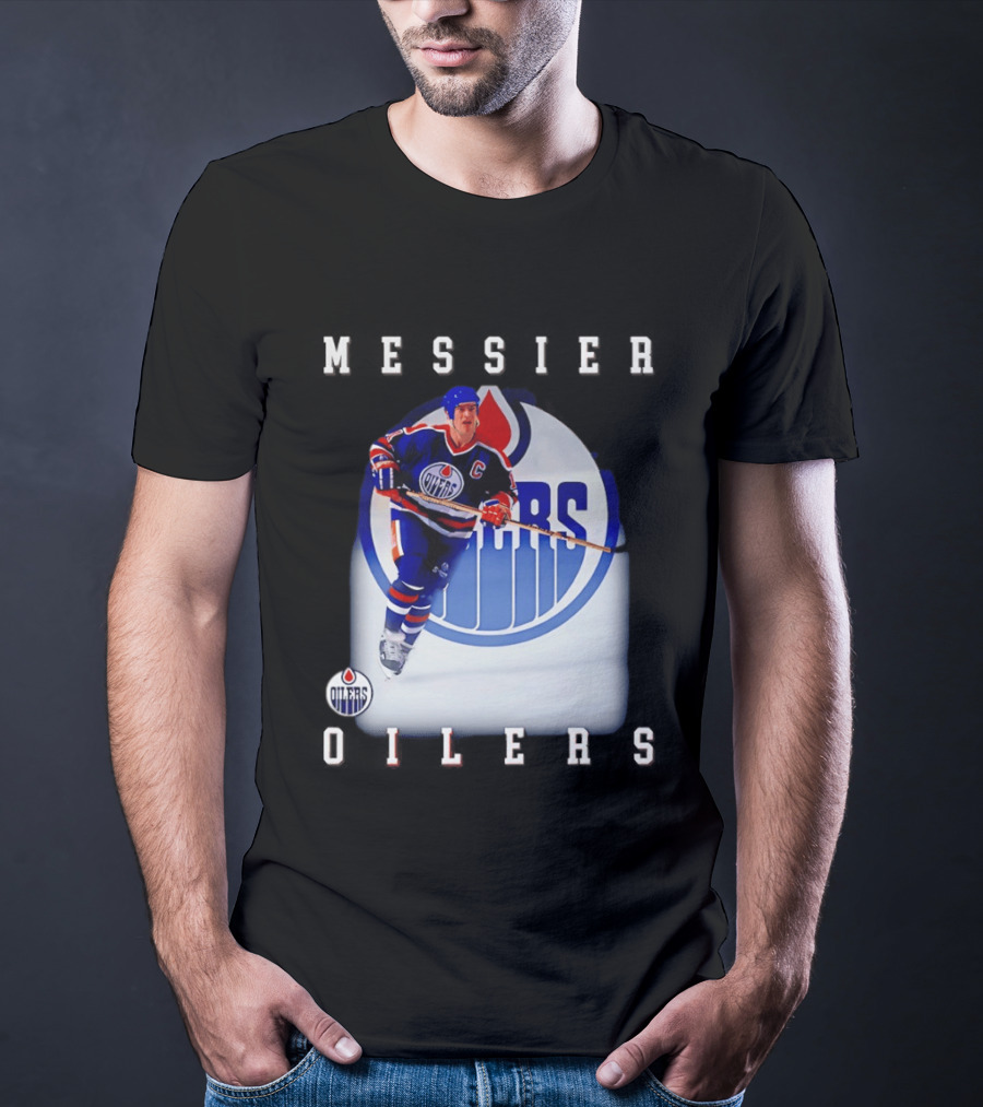 Edmonton Oilers Mark Messier Legendary Hockey Player Iconic Team Legacy T-Shirt
