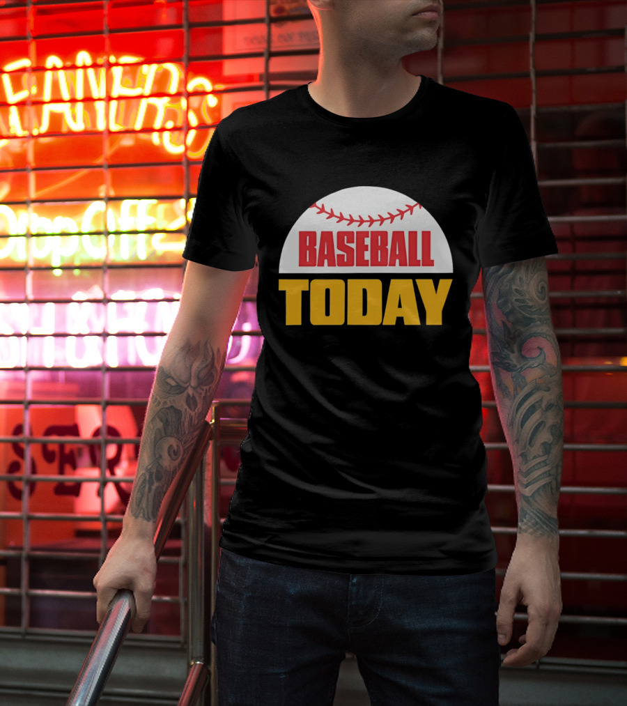 Baseball Today Embroidered 2026 Vintage Style Sports T-Shirt