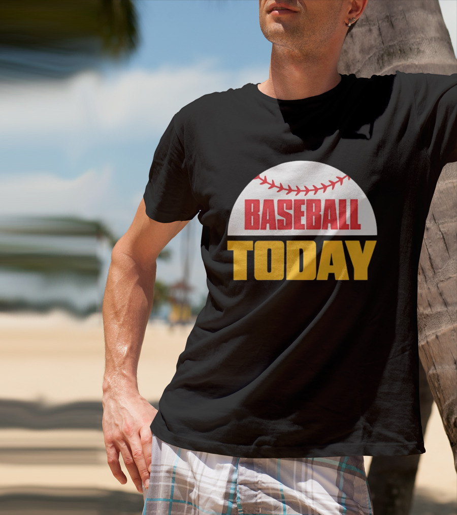 Baseball Today Embroidered 2026 Vintage Style Sports T-Shirt