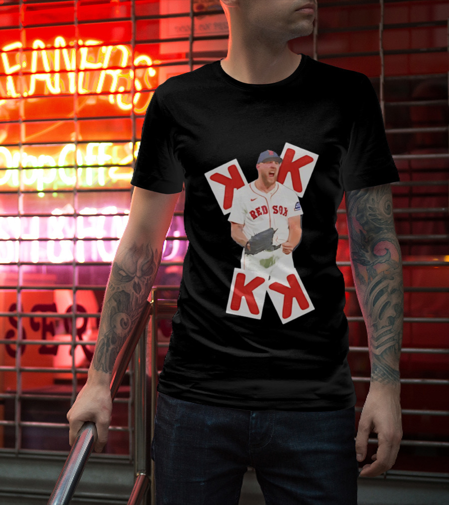 Garrett Crochet Red Sox Strikeout K Cards T-Shirt