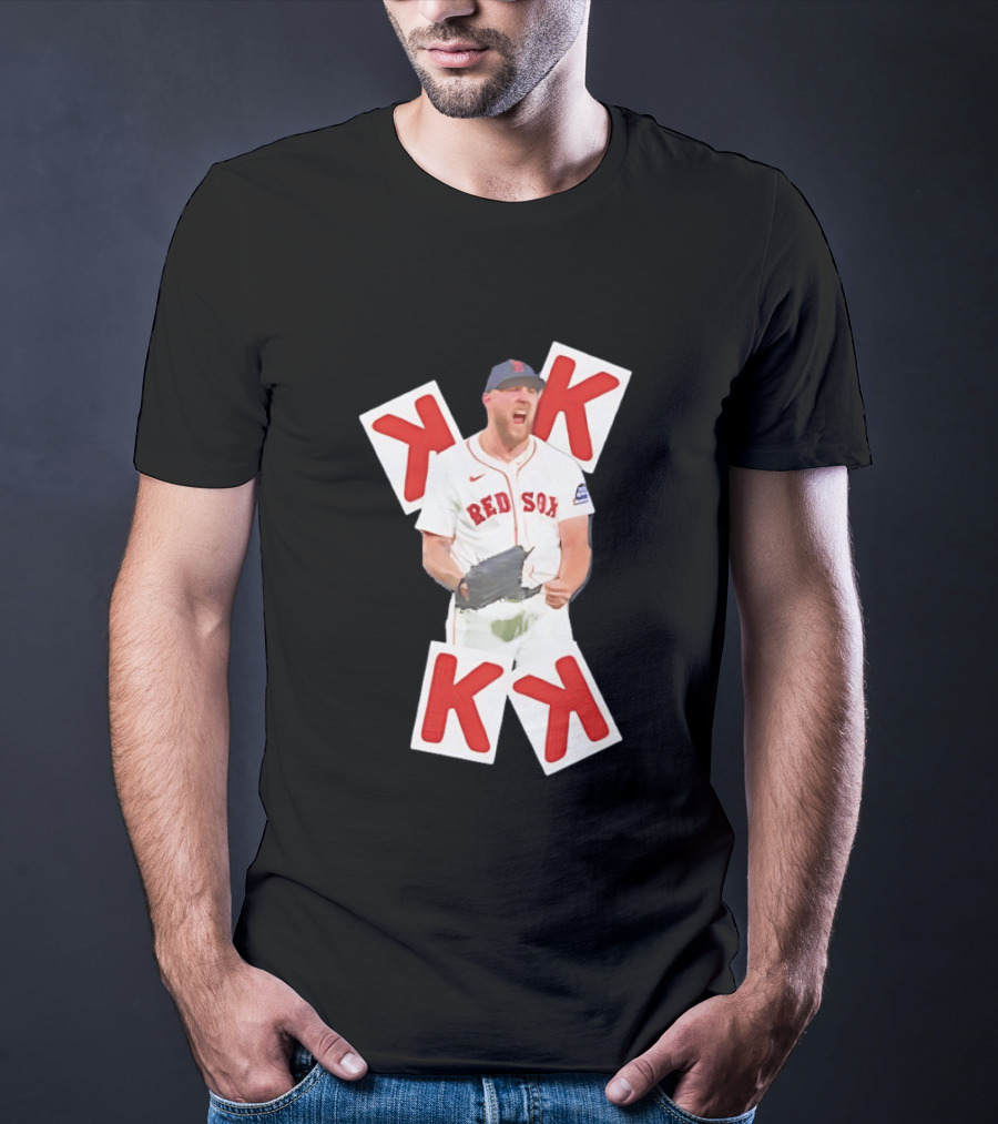 Garrett Crochet Red Sox Strikeout K Cards T-Shirt