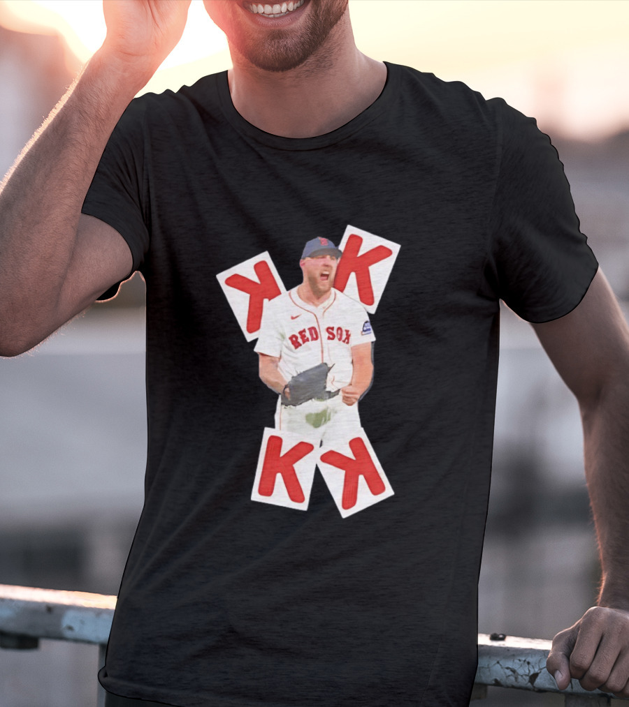 Garrett Crochet Red Sox Strikeout K Cards T-Shirt