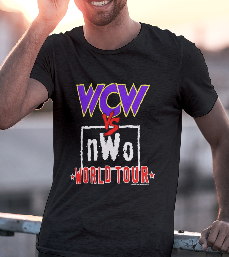 Heather Charcoal WCW Vs NWo World Tour Classic Wrestling Rivalry T-Shirt