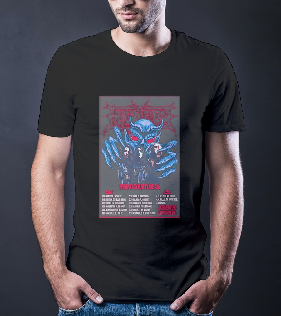 Hercules Spring Tourture '26 Tormenting A Town Near You T-Shirt
