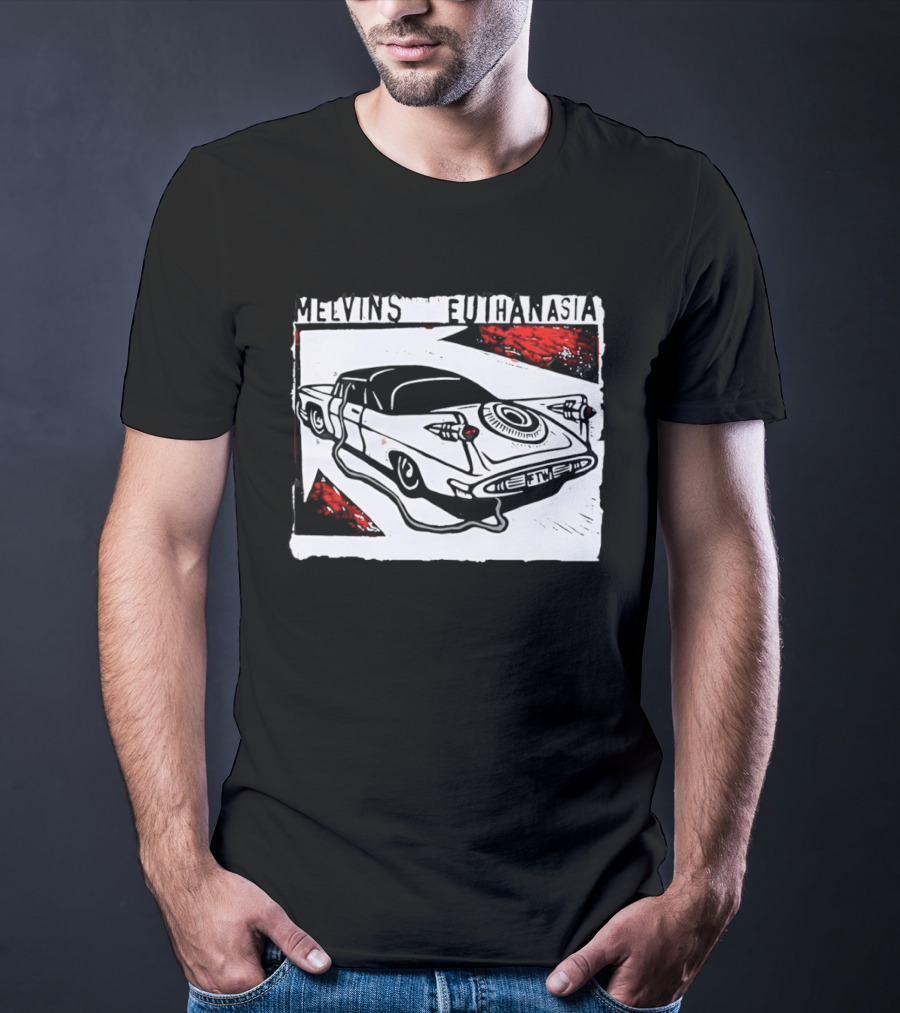 Melvins Euthanasia Rock Band Vintage Car T-Shirt