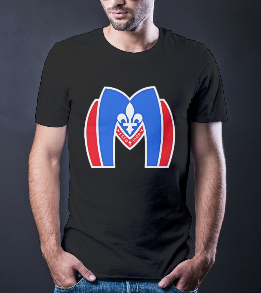 Montreal Metros Shane Hollander ESTD 1909 Fleur De Lis T-Shirt