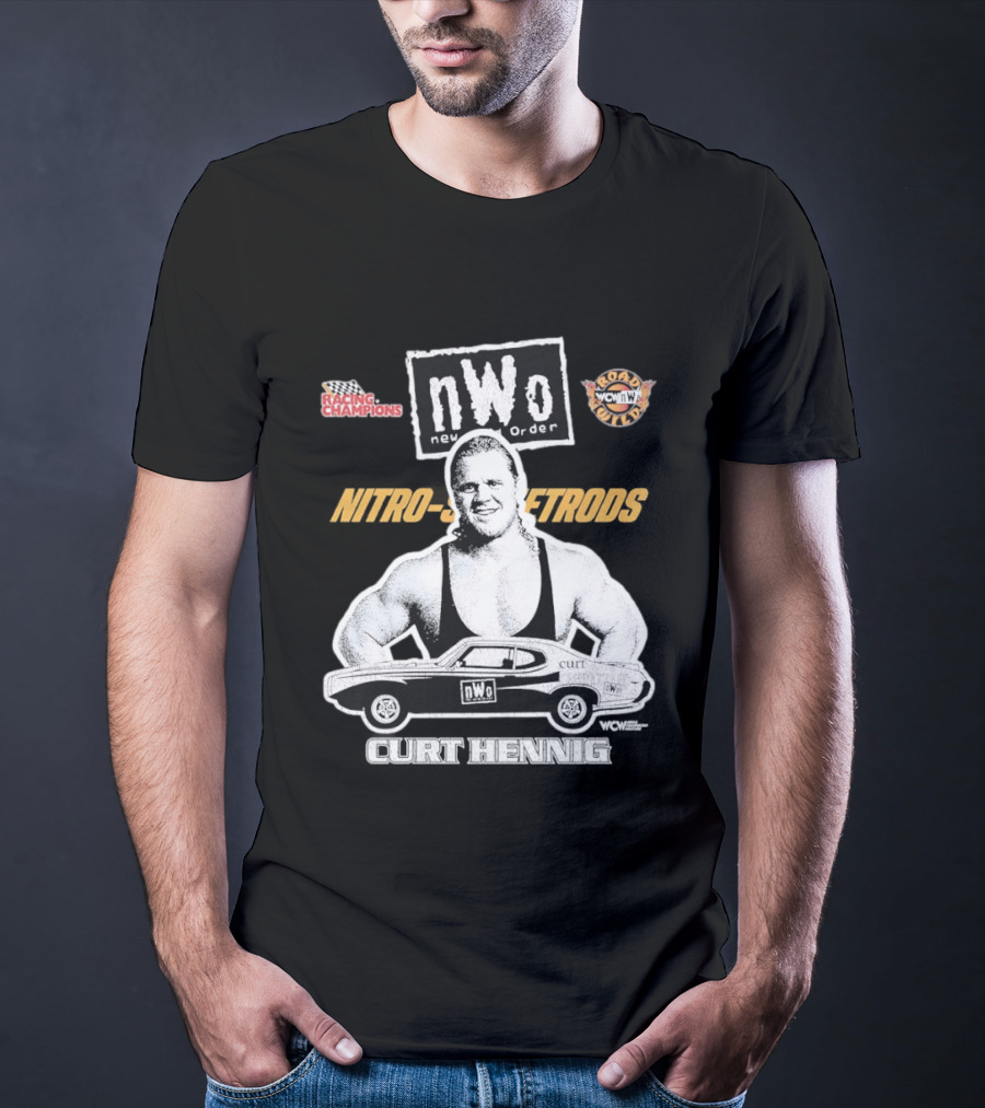 Mr. Perfect Curt Hennig NWo New World Order WCW Nitro Racing Champions Road Wild T-Shirt