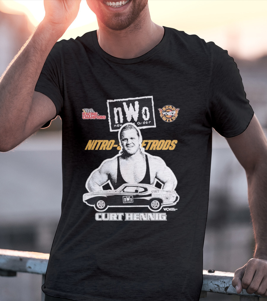 Mr. Perfect Curt Hennig NWo New World Order WCW Nitro Racing Champions Road Wild T-Shirt