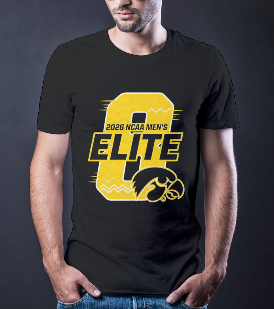Iowa Hawkeyes 2026 NCAA Men's Elite 8 Basketball T-Shirt