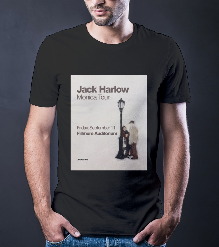 Jack Harlow Monica Tour Fillmore Auditorium Friday September 11 Live Nation T-Shirt