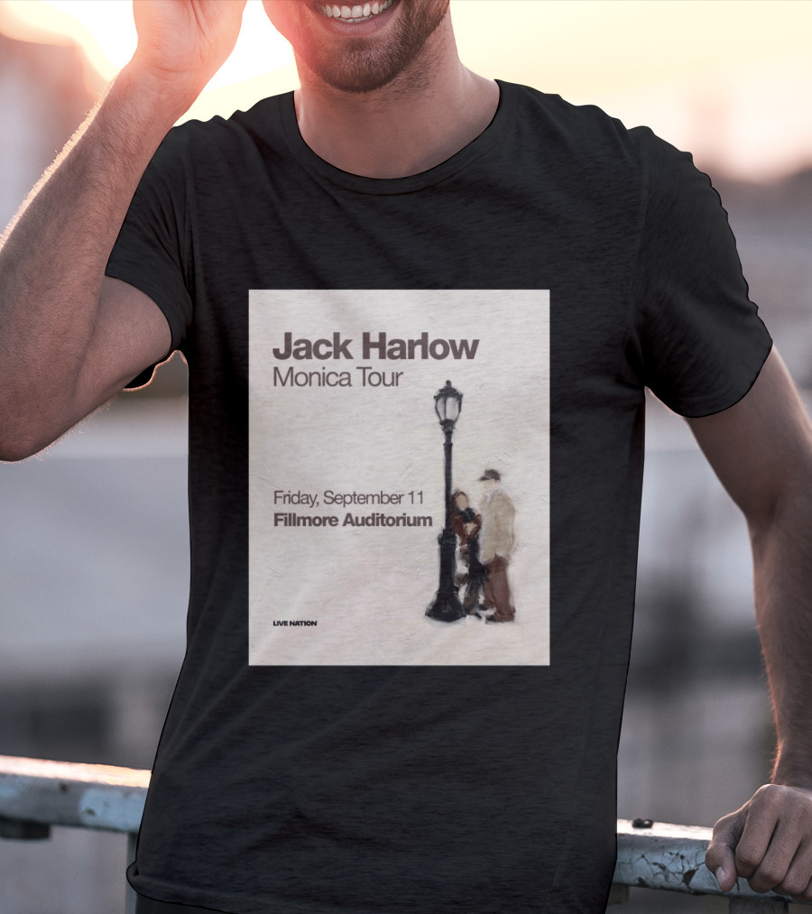 Jack Harlow Monica Tour Fillmore Auditorium Friday September 11 Live Nation T-Shirt