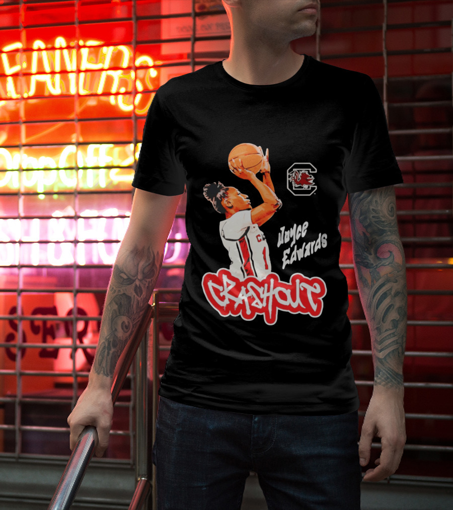 Joyce Edwards Crashout South Carolina Gamecocks Basketball T-Shirt