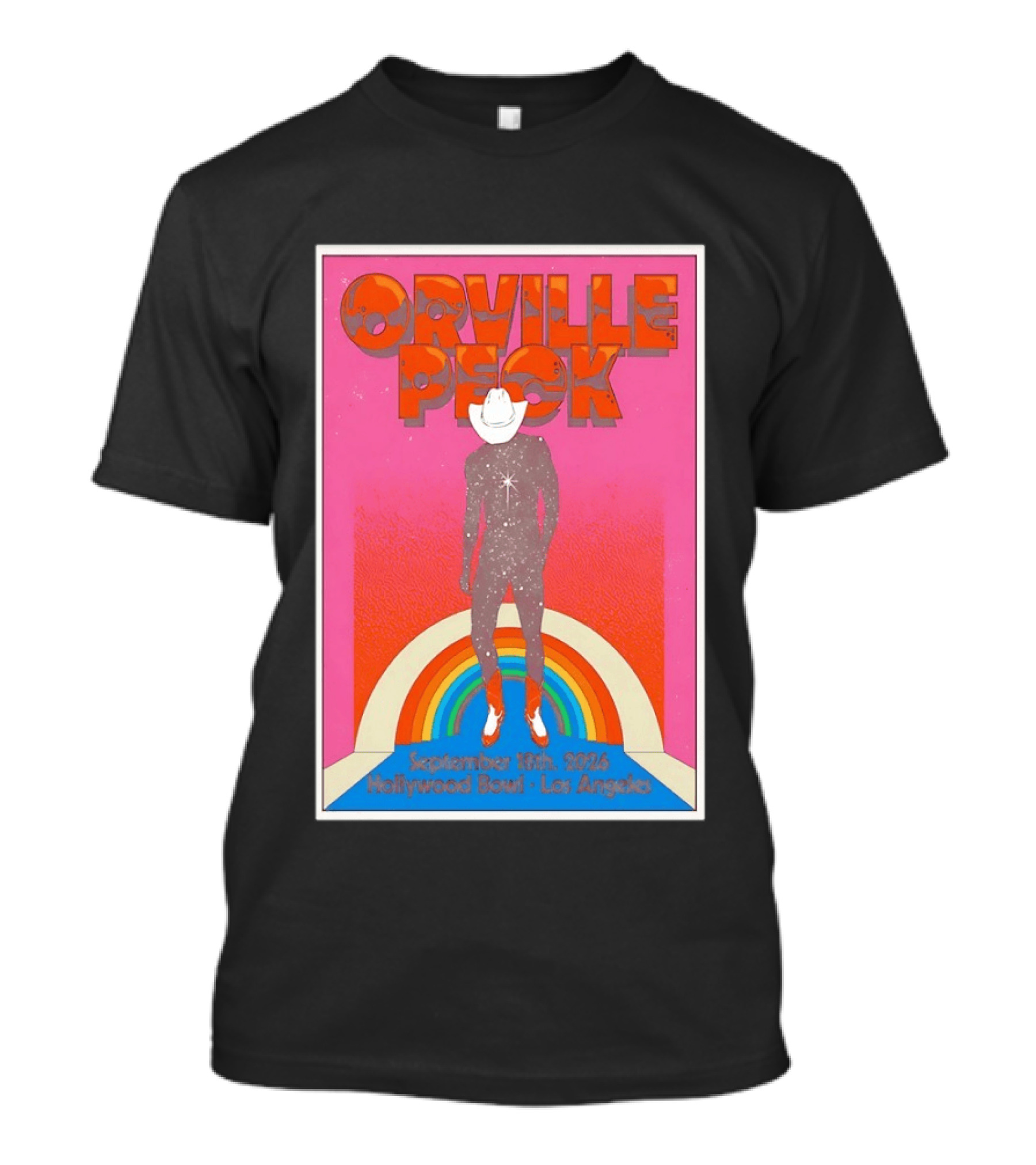 Orville Peck Hollywood Bowl Los Angeles September 18th 2026 Rainbow Cowboy T-Shirt
