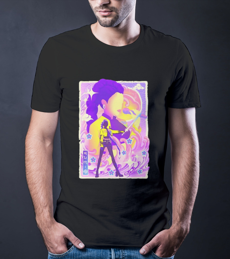 Rumi KPop Demon Hunters Musha E Floral Warrior T-Shirt