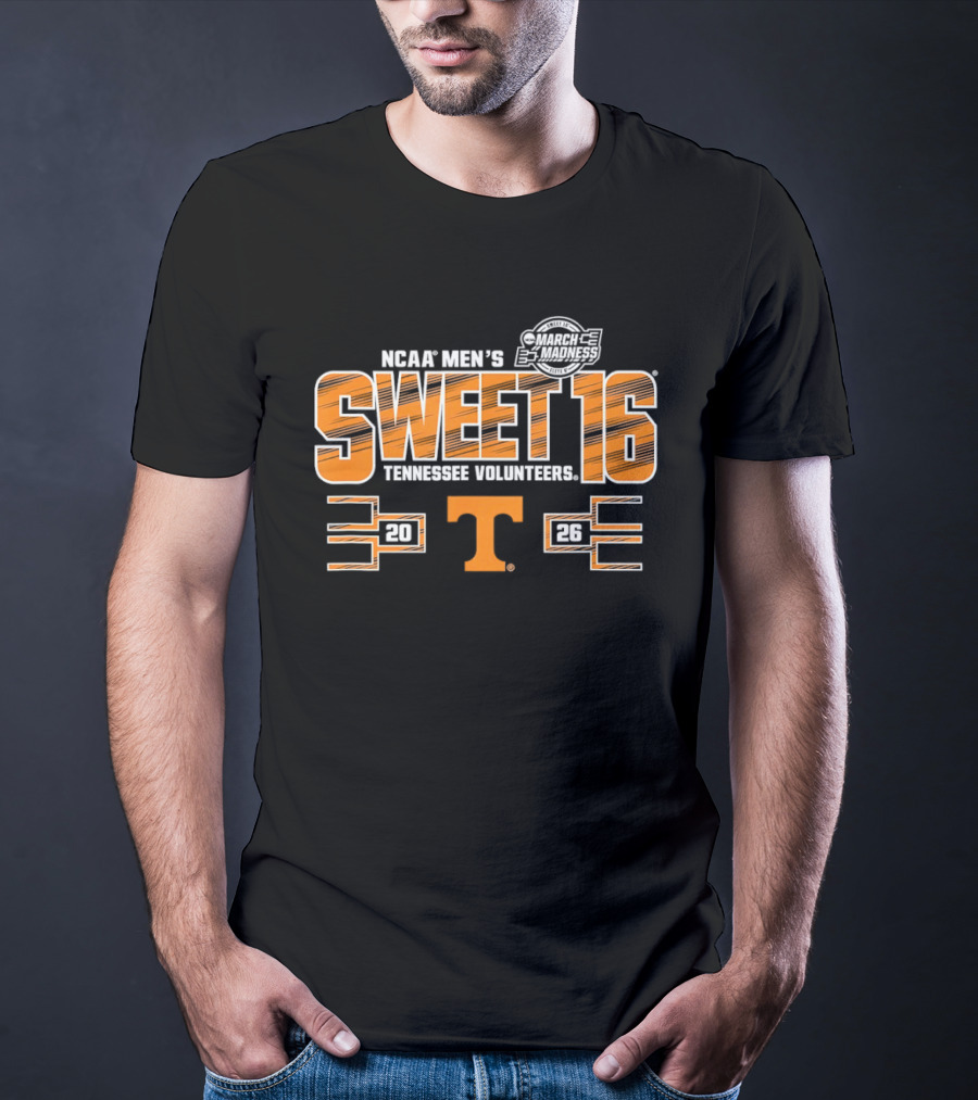 NCAA Men's 2026 Sweet 16 Tennessee Volunteers March Madness T-Shirt