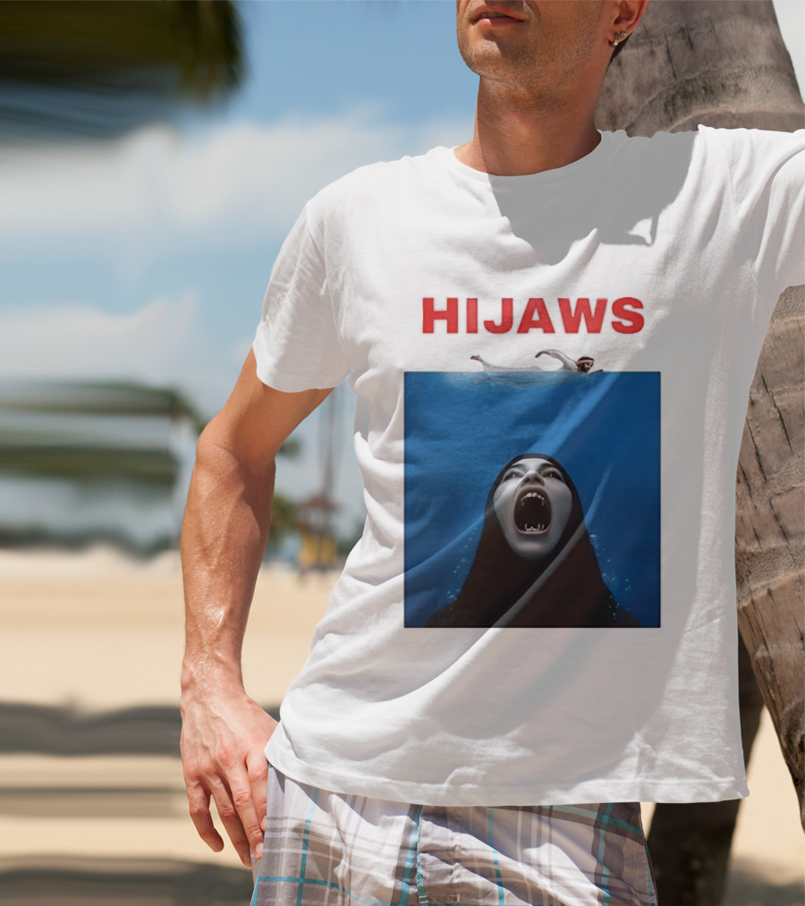Hijaws Parody Jaws Movie T-Shirt