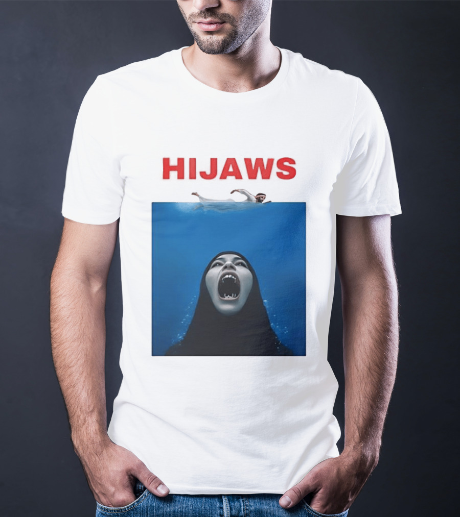 Hijaws Parody Jaws Movie T-Shirt