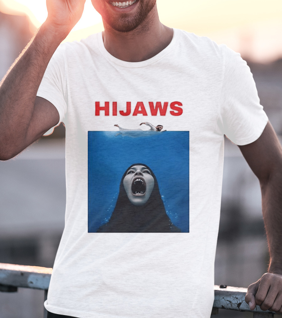 Hijaws Parody Jaws Movie T-Shirt