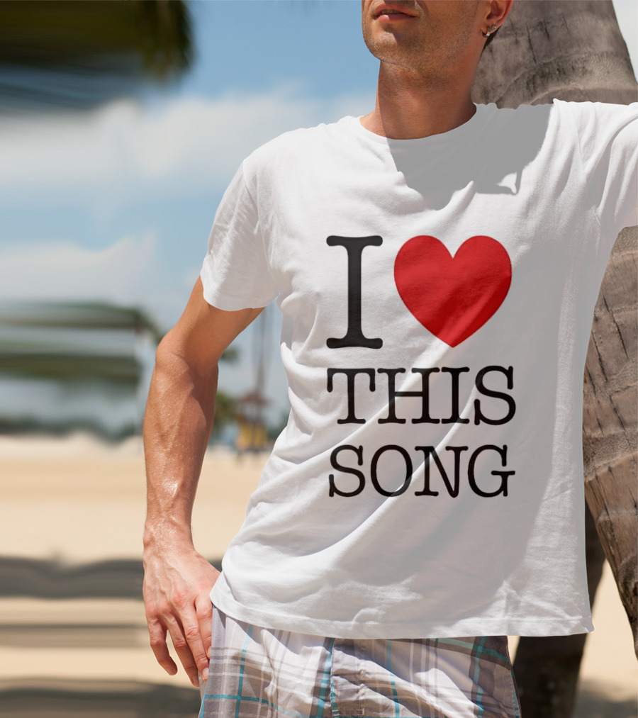 I Heart This Song Music Lover Enthusiast Trendy T-Shirt