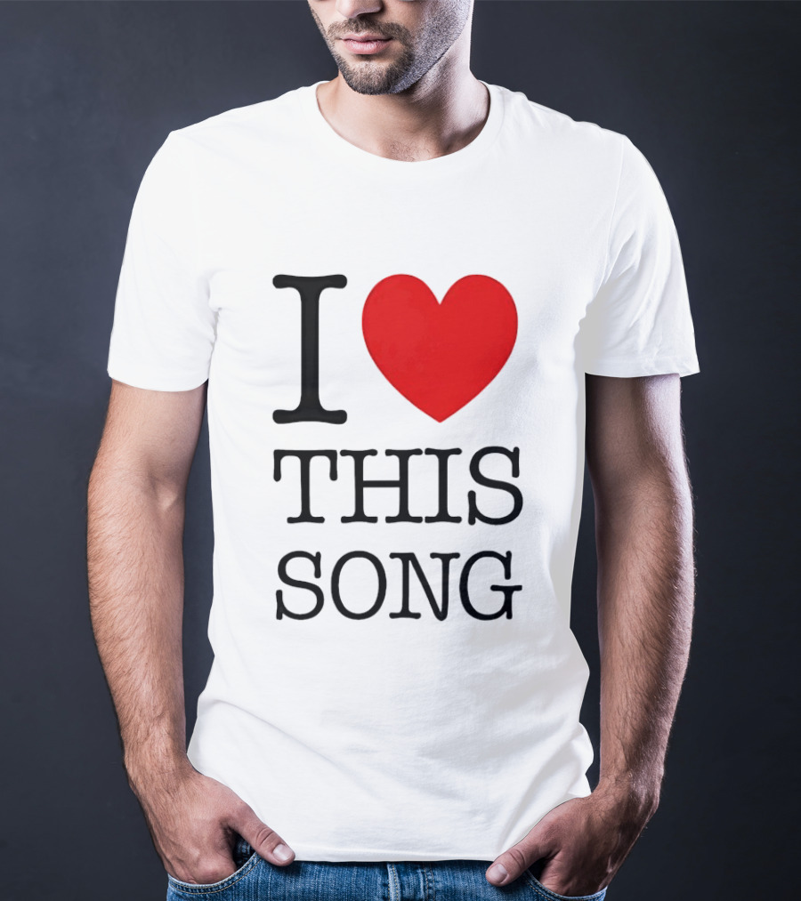 I Heart This Song Music Lover Enthusiast Trendy T-Shirt