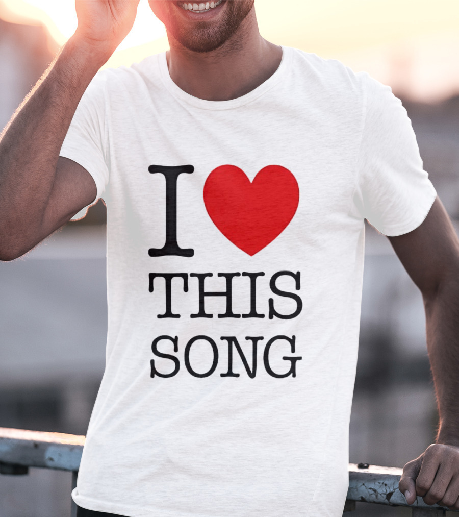 I Heart This Song Music Lover Enthusiast Trendy T-Shirt