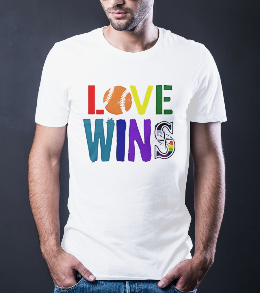 Seattle Mariners Love Wins Spirit Day 2026 T-Shirt