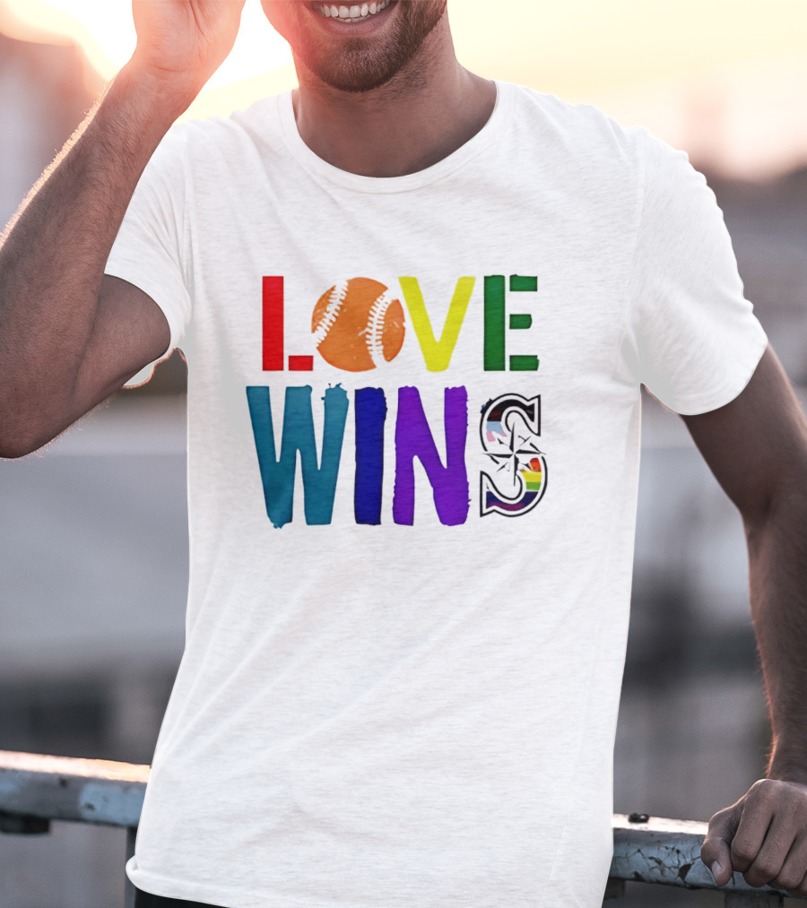 Seattle Mariners Love Wins Spirit Day 2026 T-Shirt