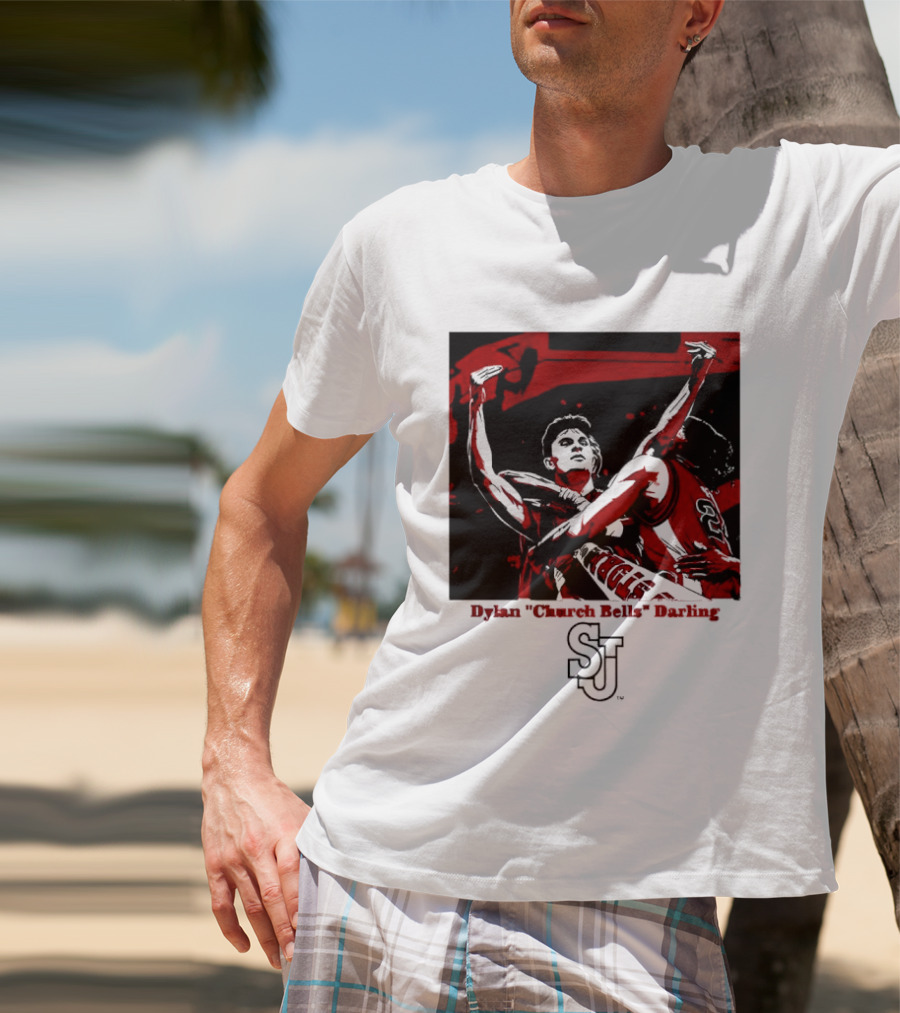 St John's Red Storm NCAA Basketball Dylan "Church Bells" Darling SJU T-Shirt