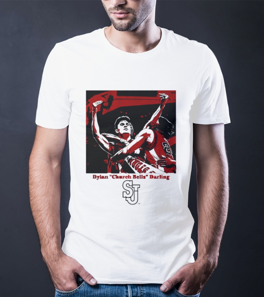 St John's Red Storm NCAA Basketball Dylan "Church Bells" Darling SJU T-Shirt