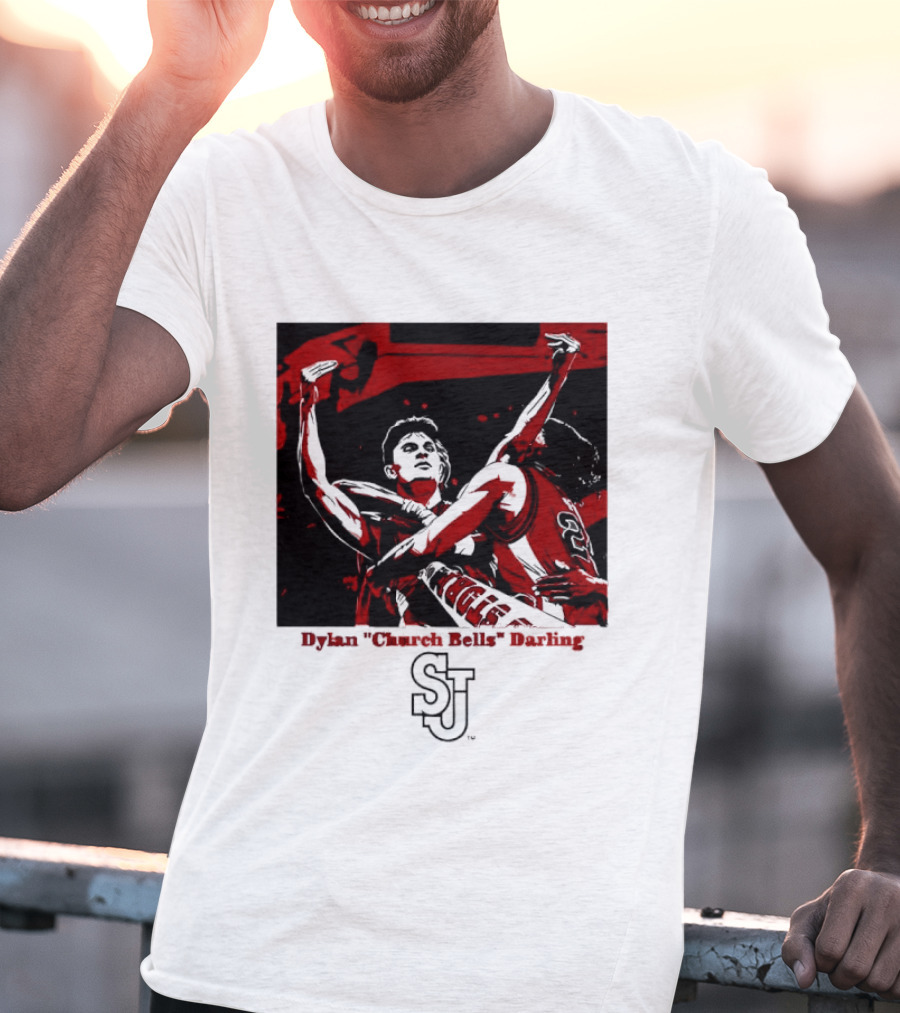 St John's Red Storm NCAA Basketball Dylan "Church Bells" Darling SJU T-Shirt