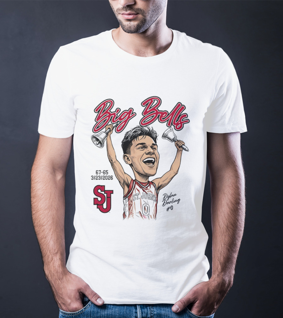 St. John's Red Storm Dylan Darling Big Bells Caricature 67 65 3/23/2006 T-Shirt