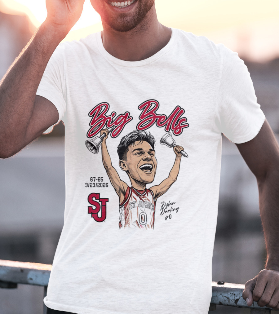 St. John's Red Storm Dylan Darling Big Bells Caricature 67 65 3/23/2006 T-Shirt