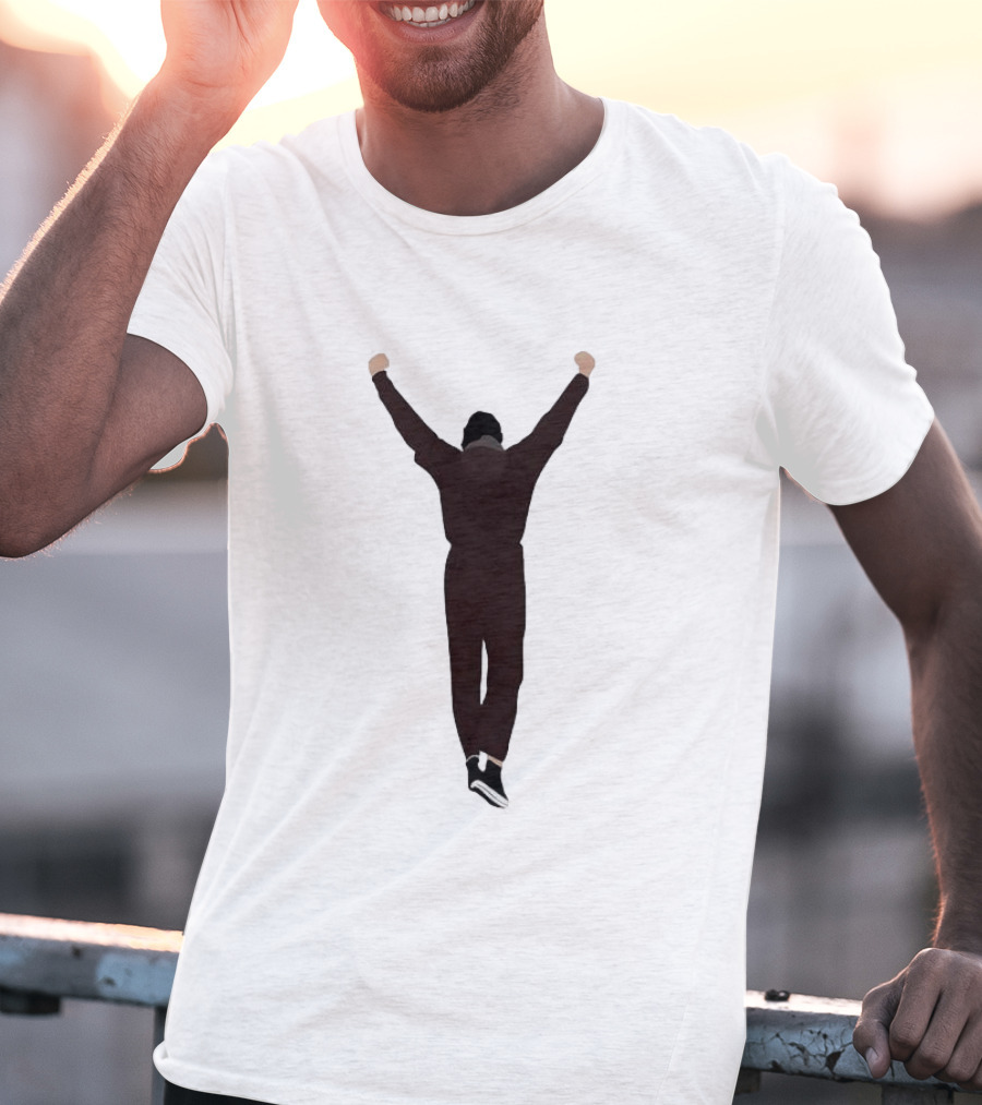 Rocky Victory Pose Iconic Celebration Arms Raised T-Shirt