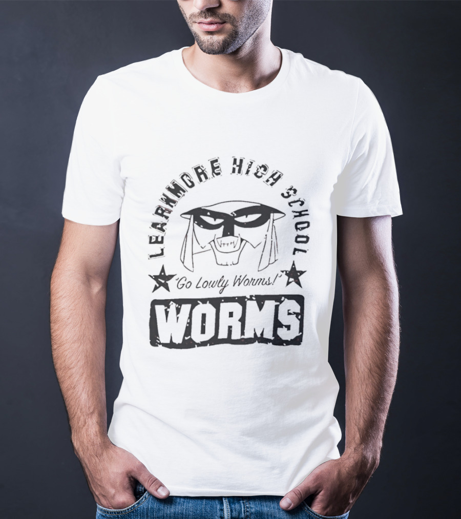 Lawnmore High School Go Daily Writhing Worms T-Shirt