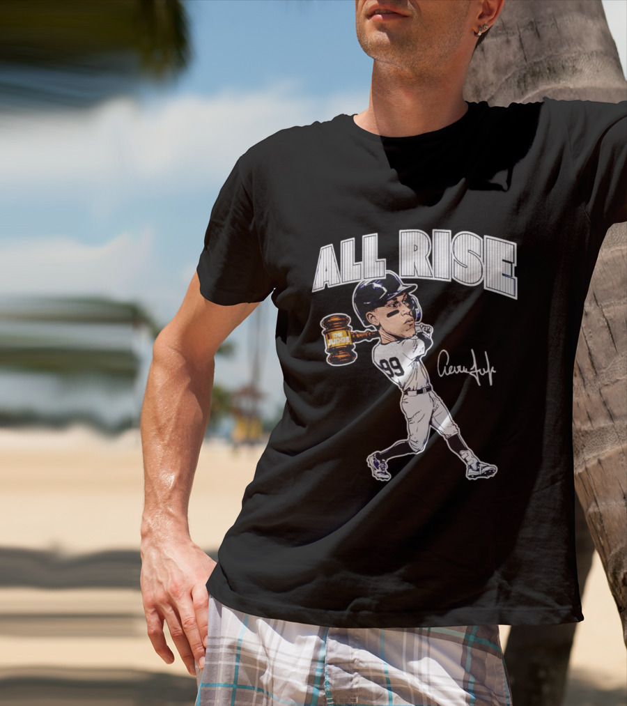All Rise Aaron Judge New York Yankees Caricature 99 The Judge T-Shirt