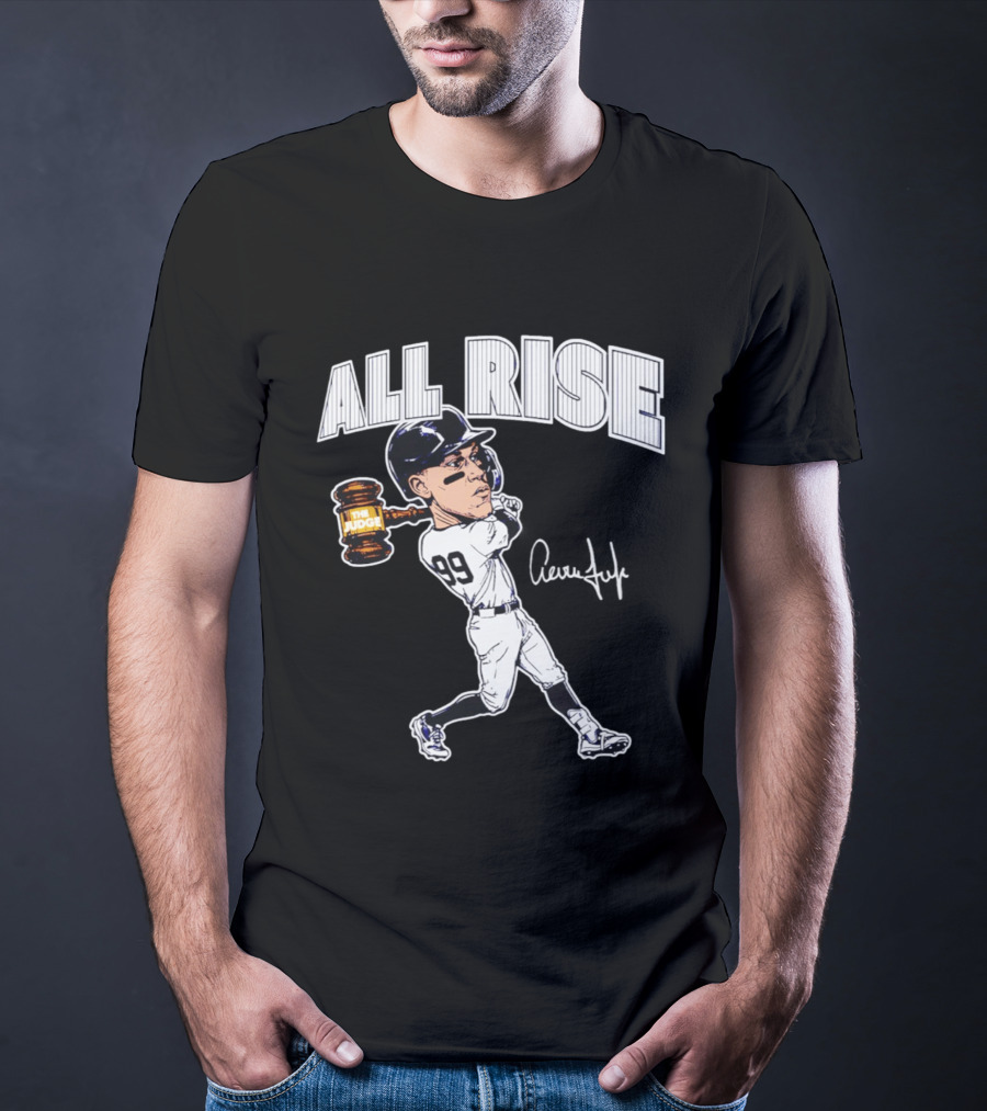 All Rise Aaron Judge New York Yankees Caricature 99 The Judge T-Shirt