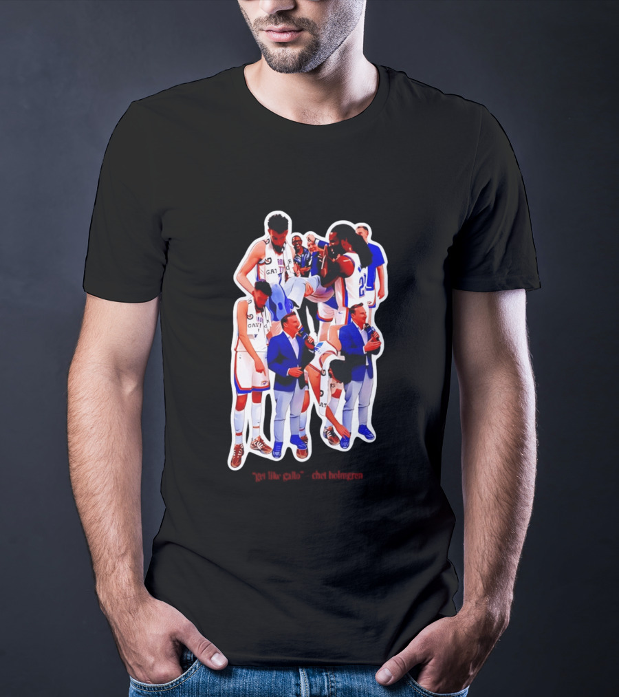 Get Like Gallo Chet Holmgren Thunder 23 Basketball Team Homage T-Shirt