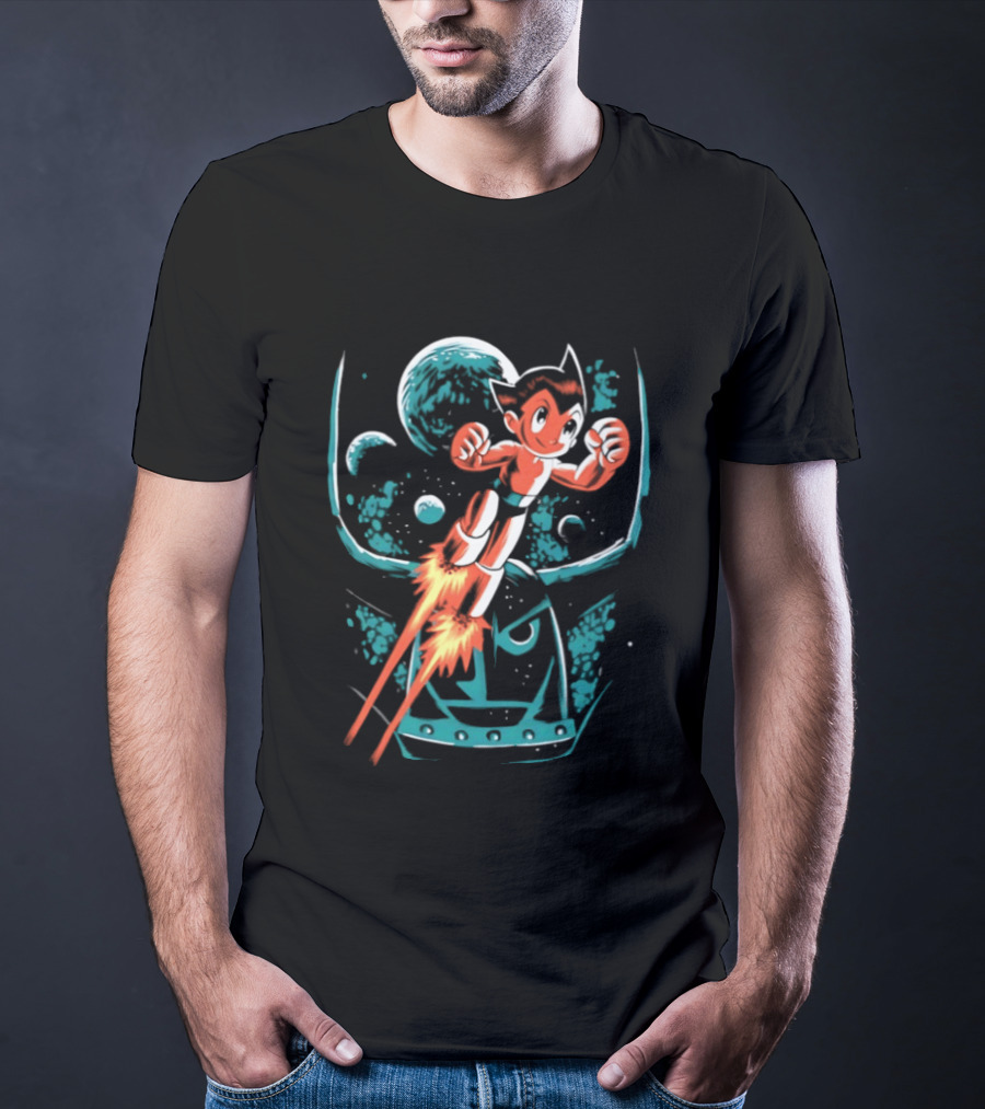 Astro Boy Rocket Launch Space Adventure T-Shirt