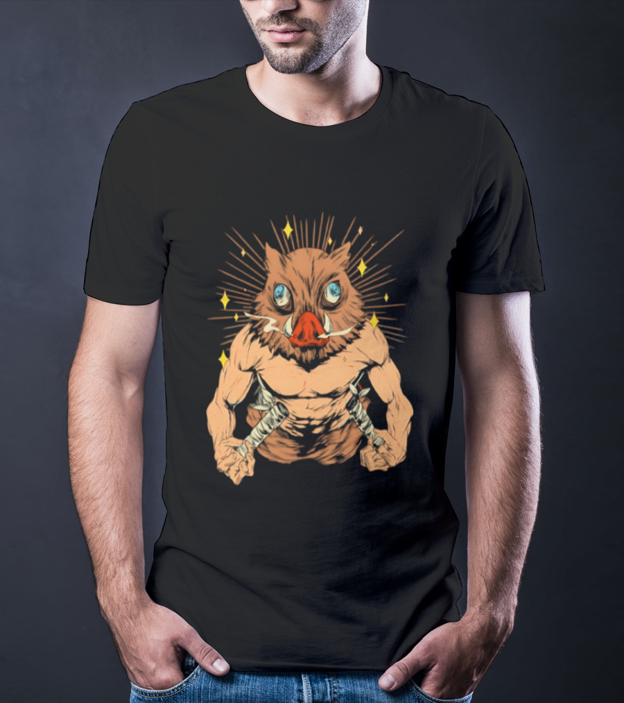 Inosuke Hashibira Beast Mode Demon Slayer Anime T-Shirt