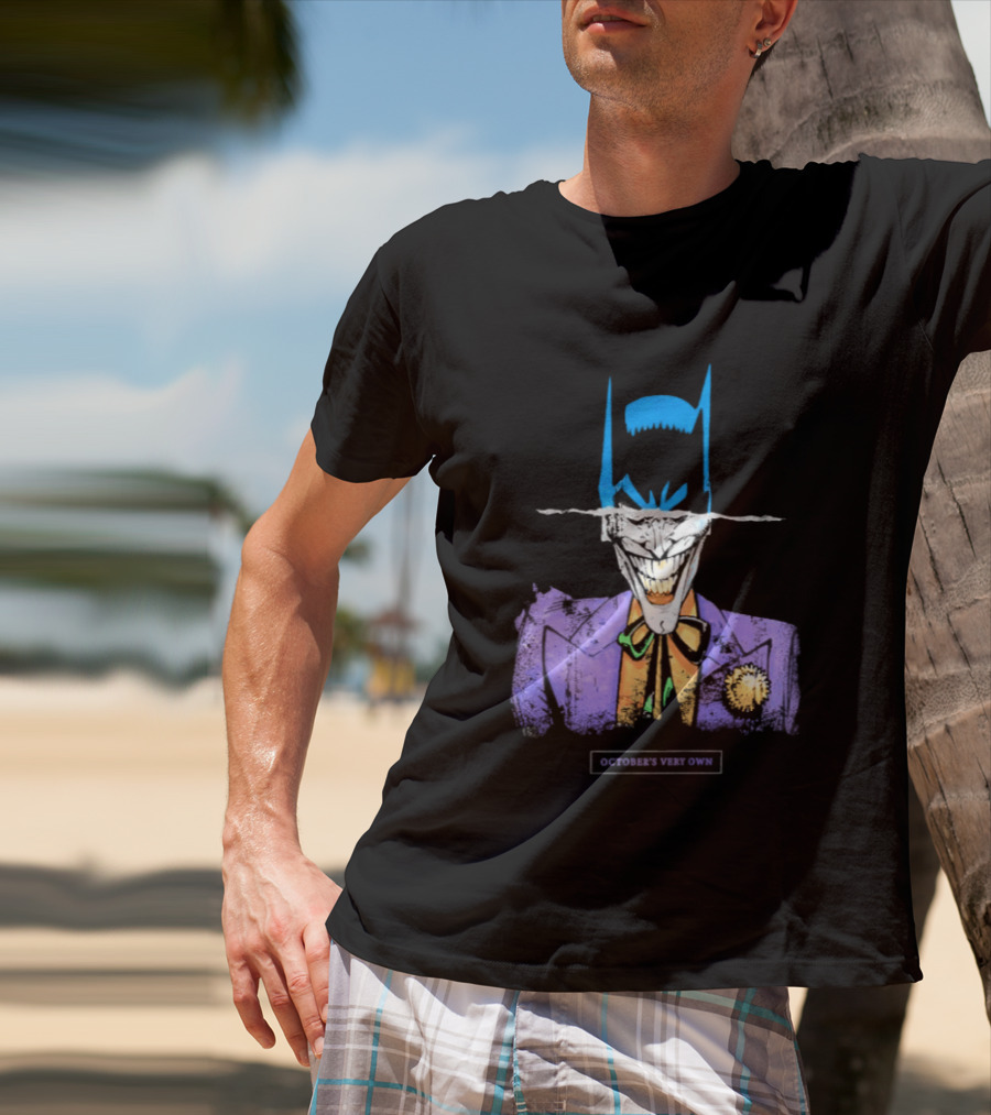 OVO Owl Batman Joker Split Collaboration T-Shirt